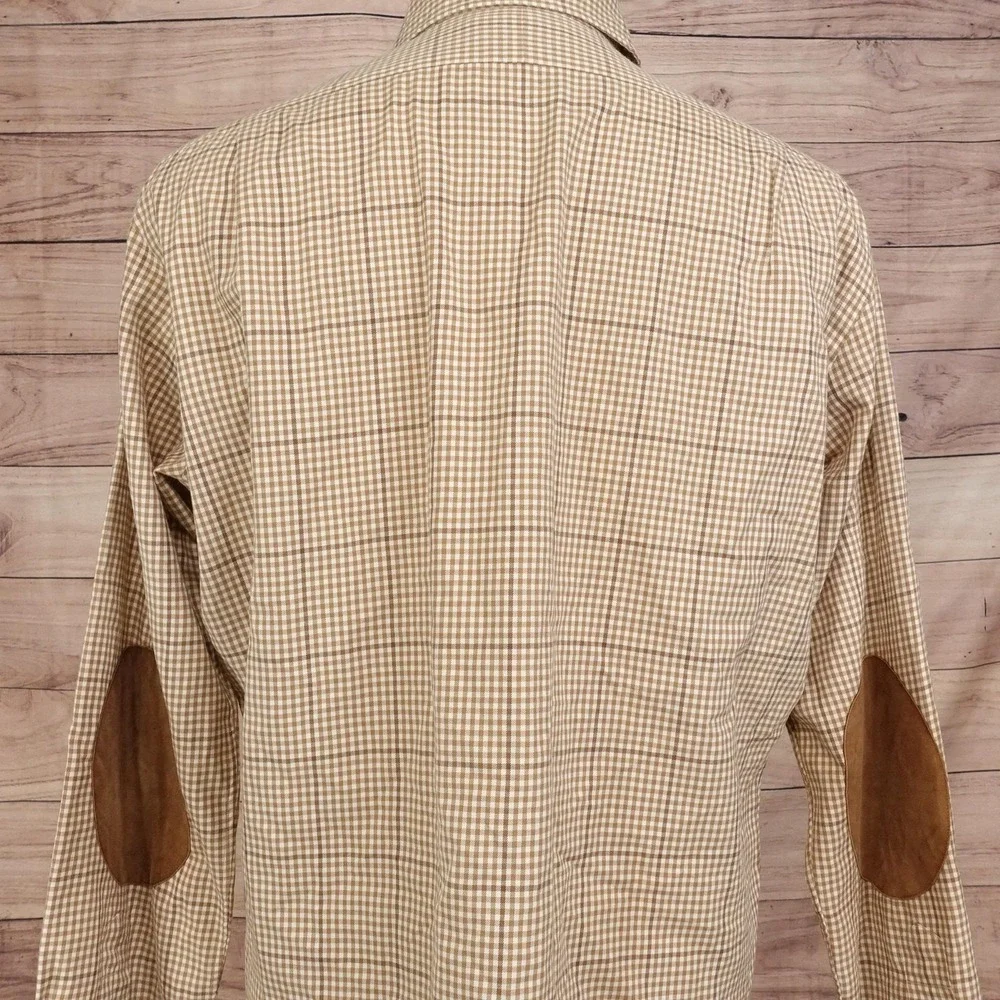 Polo Ralph Lauren Shirt Mens M Check Long Sleeve Button-Up Bradford Classic Fit